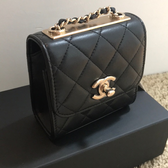 ✨BRAND NAME✨💯AUTHENTIC CHANEL TRENDY CC W CHAIN - Picture 2 of 8